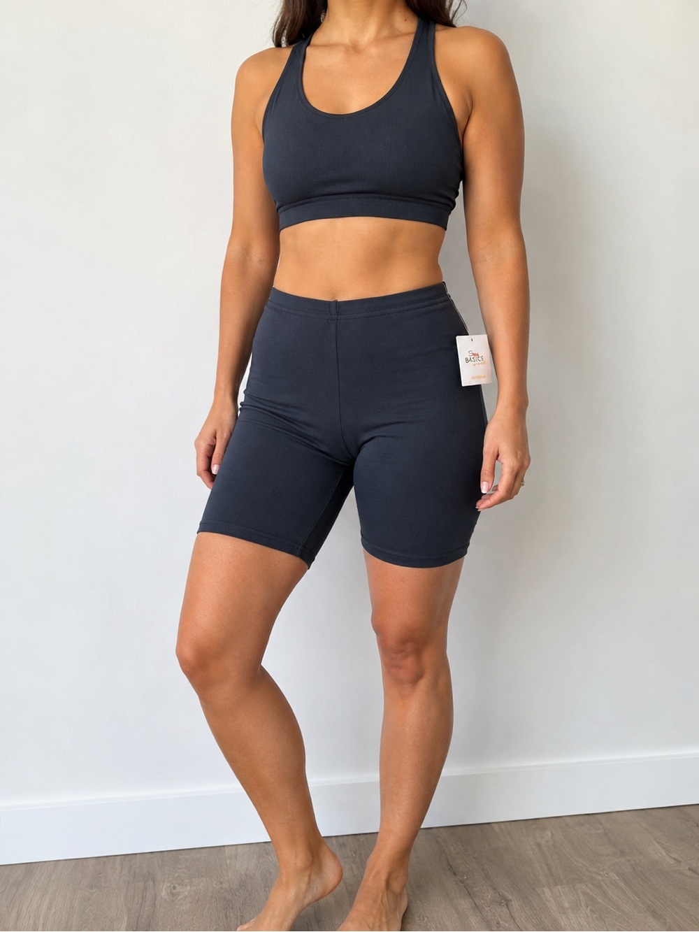 Women's 3 pack Black/Blue/Gray High-Rise Bike Shorts — Comfortable Support
